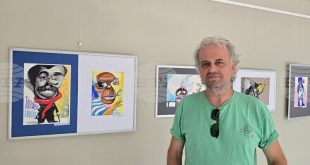 Изложба на Ивайло Цветков „Проверка на зрението“ представя карикатурното изкуство в Плевен