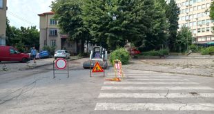 Продължават ремонтите в Плевен по основната улица „Хаджи Димитър“ и прилежащи участъци