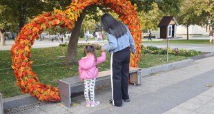 Цветна есенна инсталация радва жителите и гостите на Плевен на централния площад „Възраждане“