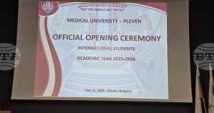 МУ – Плевен откри академичната 2025/2026 година с над 320 нови чуждестранни студенти от 36 държави