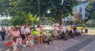 Майки протестираха пред Общината в Плевен с искания за по-високо майчинство и реформа в семейните политики